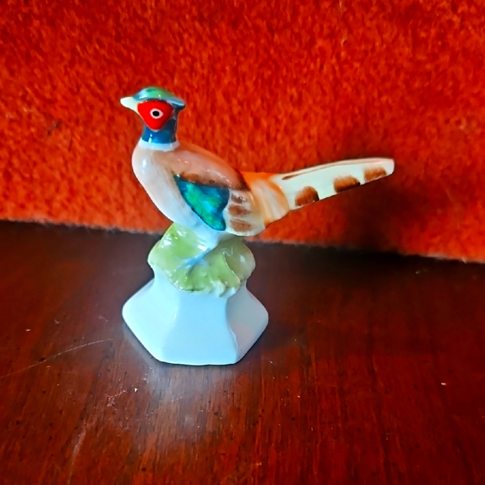 Ceramic Bird Figurine - Multicolor